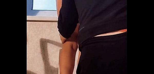  Stripper Slut With Long Legs SUCKS DICK AFTER PARTY - Vertical Video - Homemade